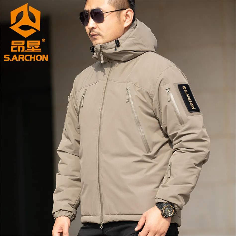 Outdoor Heavyweight L7 Tactical Cotton Jacket Men\'s Windproof and Waterproof Windbreaker Military CP Camouflage Coat