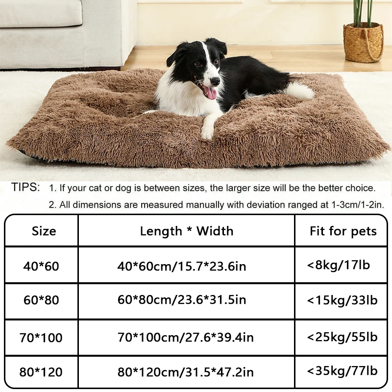 Soft Dog Beds House Soft Long Plush Best Pet Dog Bed For Dogs Basket Pet Products Cushion Cat Bed Cat Mat Animals Sleeping Sofa