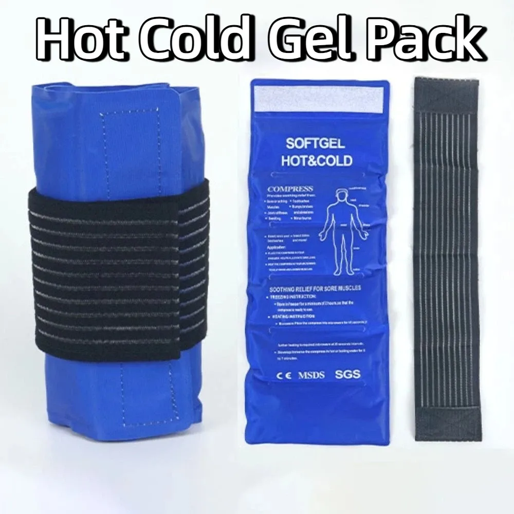 

Durable Reusable Hot Cold Gel Pack Elastic Gel Gel Ice-Cold Pack Secure Fastening Comfortable Cooling Mat Sports