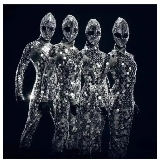 

Ds Dj Женская одежда для фестиваля, комбинезон для ночного клуба, танцевальная одежда для бара и ГОГО, костюм с зеркалом для женщин и мужчин, костюм для сцены с зеркалом