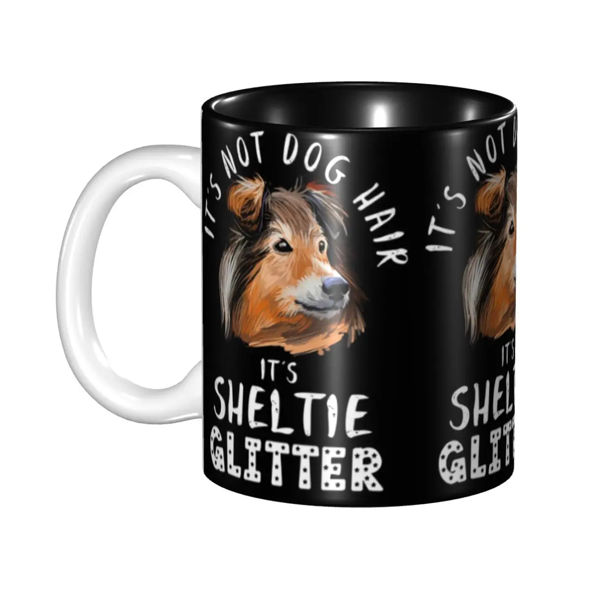 

Sheltie Dog Mug Funny Ceramic Coffee Cups Tea Mugs Milk Cup Drinkware Gifts for Friends