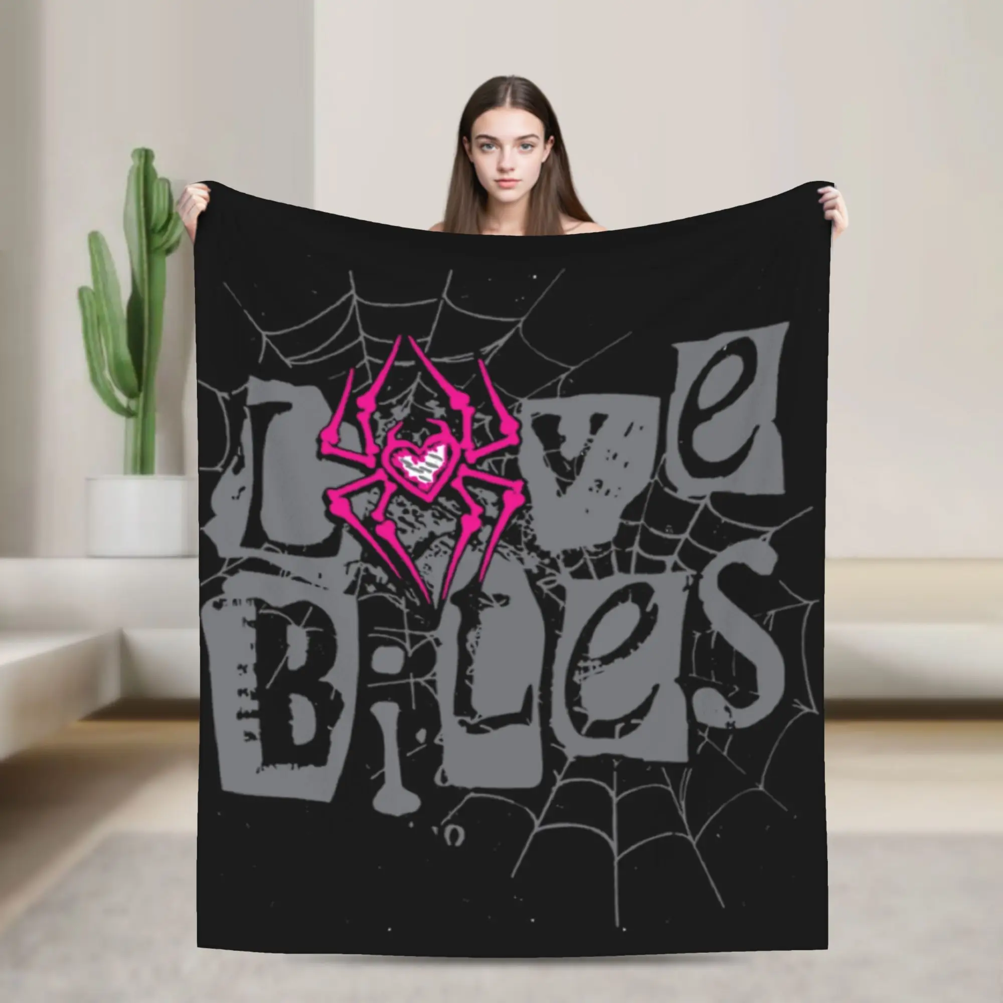 

AJ Lee Love Bites Knitted Blanket Plush Throw Blanket Summer Air Conditioning Portable Lightweight Bedspreads