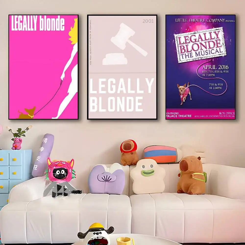 Classic Movie L-Legally B-Blonde Manga Posters HD Print Vintage Wall Art Decor for Home Study Room