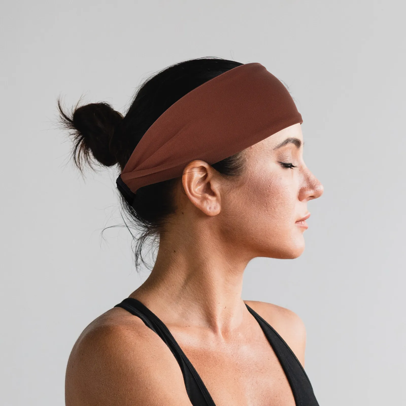

Unisex Sports Headband Sweatproof Wide Fit Hairband for Running Yoga Gym Workout Lightweight Breathable Headwear for Active