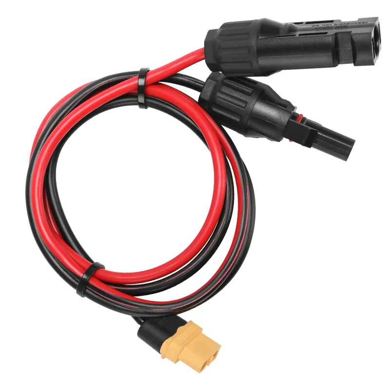 12AWG Anschlusskabel XT60 Buchse Adapter auf Solarpanel-Verbindung Ladekabel für tragbaren Solargenerator
