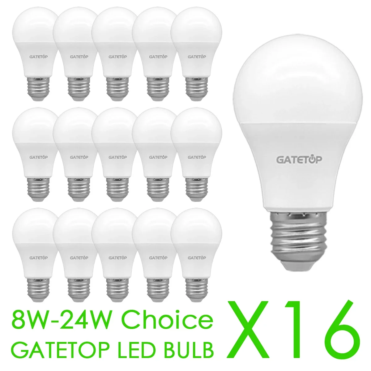 

16 шт. энергосберегающих светодиодных ламп E27 AC110-240V 220-240V, 8W 10W 20W 24W для гостиной, дома, внутреннего освещения, LED Bombilla
