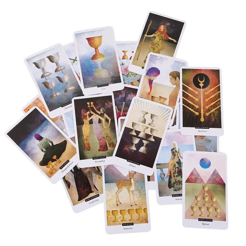 78-Card The Field Tarot (10,3x6cm) – Engelse digitale gids inbegrepen. Perfect voor Tarotfans, omarmen spirituele reis!