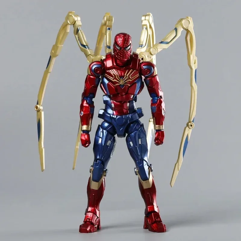 

Movie Peripherals Thousand Value Practice Iron Man Spider Man Anime Figure Deadpool Action Figure Model Joint Moving Doll Gift