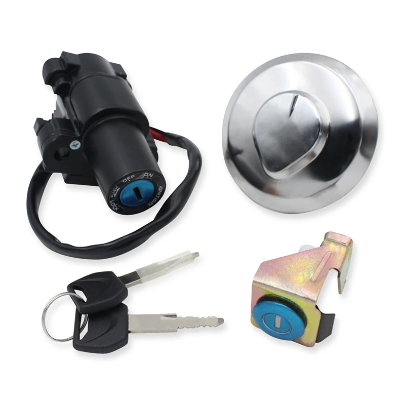 Motorcycle Ignition Switch Lock Seat Lock GAS Fuel Tunk Cap Lock With Key Set For Honda XL125V 2001-2006