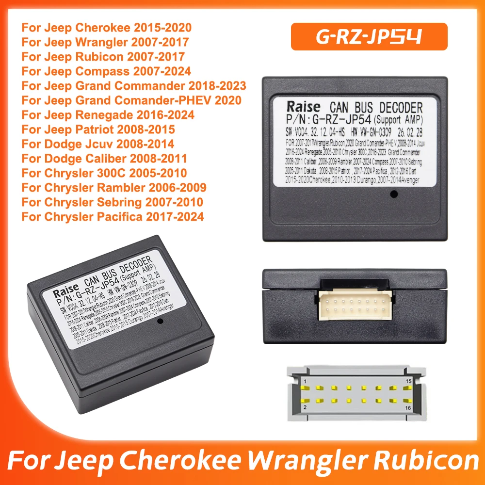 Raise G-RZ-JP54 Canbus Decoder for Jeep Grand Cherokee Wrangler