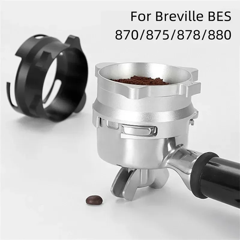 For Breville BES870/875/878/880 Aluminum Dosing Ring For Brewing Bowls Coffee Tampering Espresso Barista Coffee Powder Tool 54mm