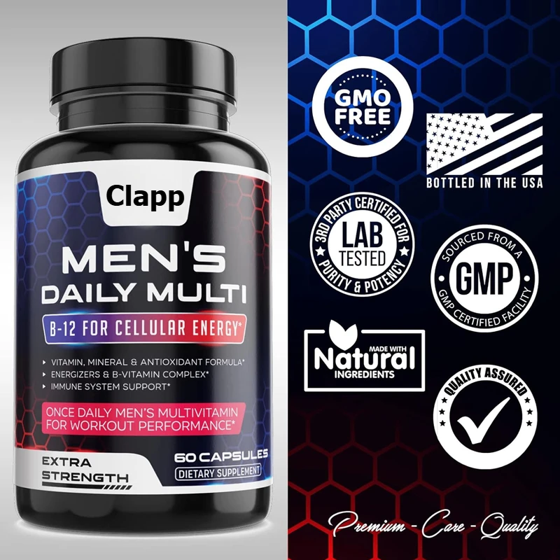 

Men's multivitamins - multiple vitamins A, C, D, E, B, lycopene, zinc, calcium, etc. - energy, immune,and overall health support