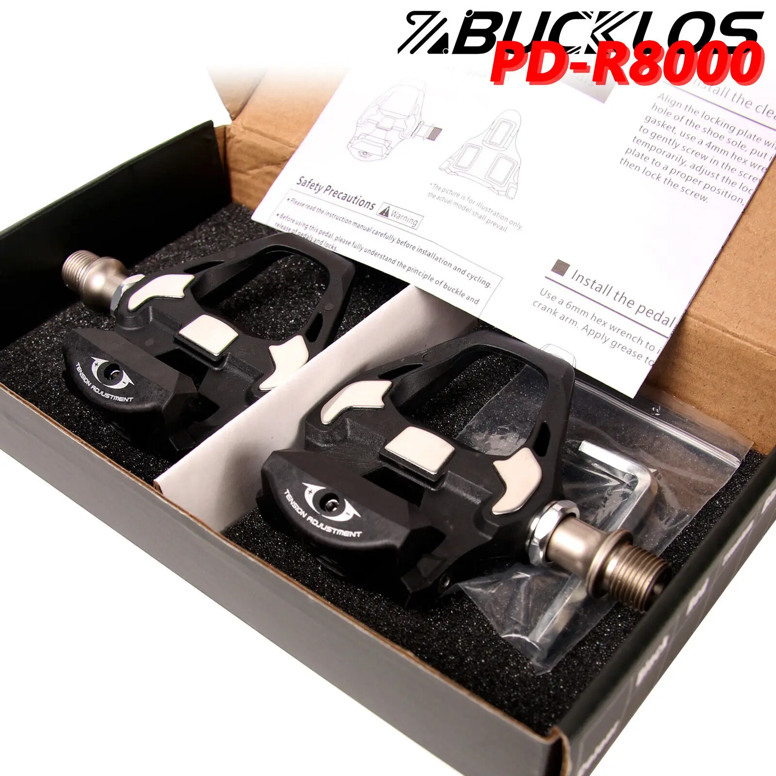 

PD-R8000 Clipless Pedals S PD SL Pedals Self-Locking Road Bicycle Clipless for SPD SL R8000 Pedals Road Riding Shoes Parts