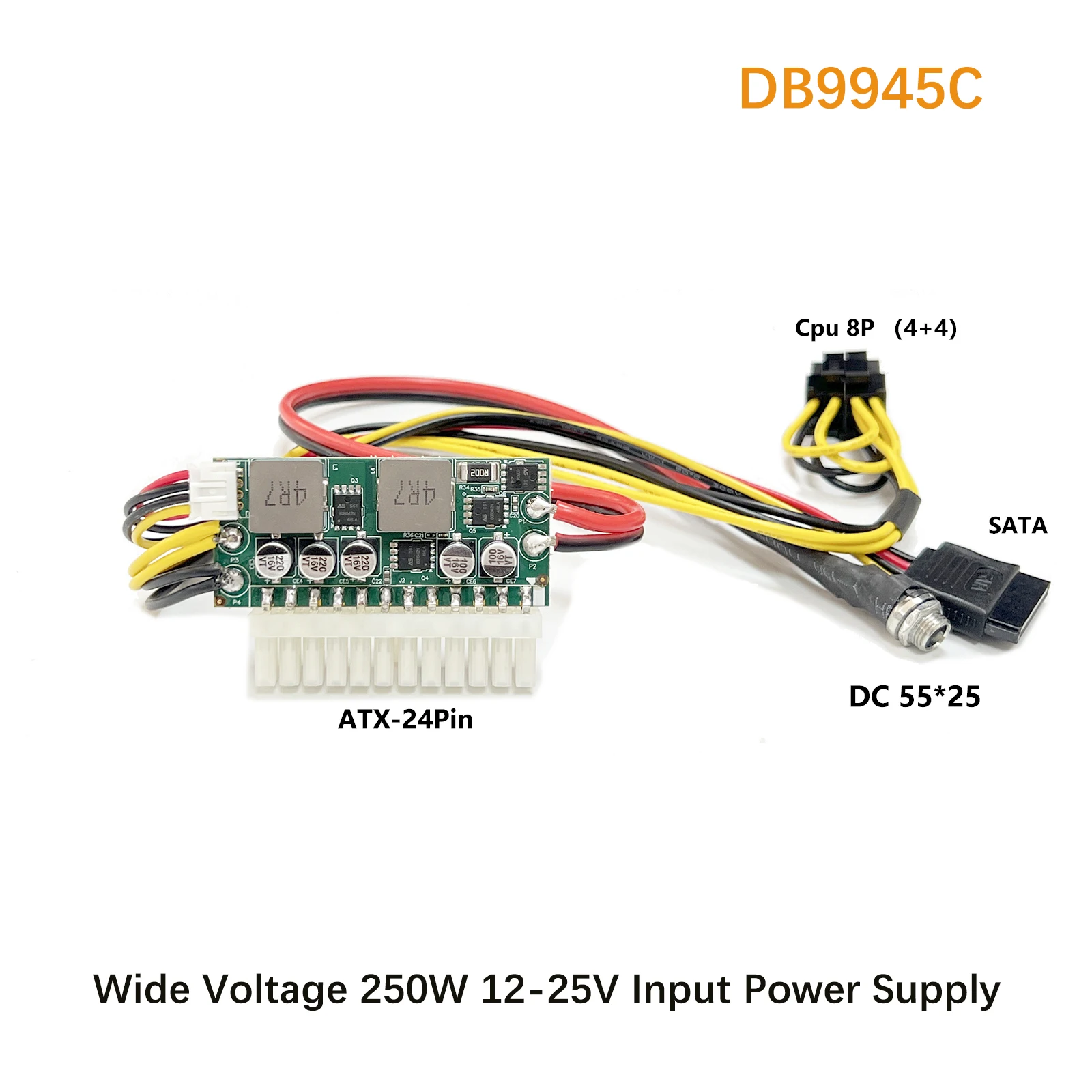 

New Wide-Voltage PSU DC-ATX-24PIN DC 12V-25V Power Supply Pico Power Module for PC Mini ITX