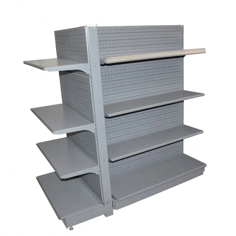 Hot Sale Perforated Back Panel Metal Hook Display Stand Took Rack Display Supermarket Exhibition Shelf