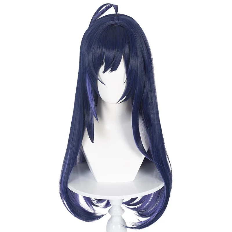 Hilichurl cosplay pruik voor Star Rail met gesimuleerde hoofdhuid gespecialiseerd hoogtepunt en kleurblokontwerp