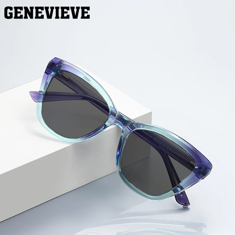 GENEVIEVE Cat Eye Polarised Sunglasses UV Protection Personalised Frames Prescription Sunglasses Customisable Prescription 2148