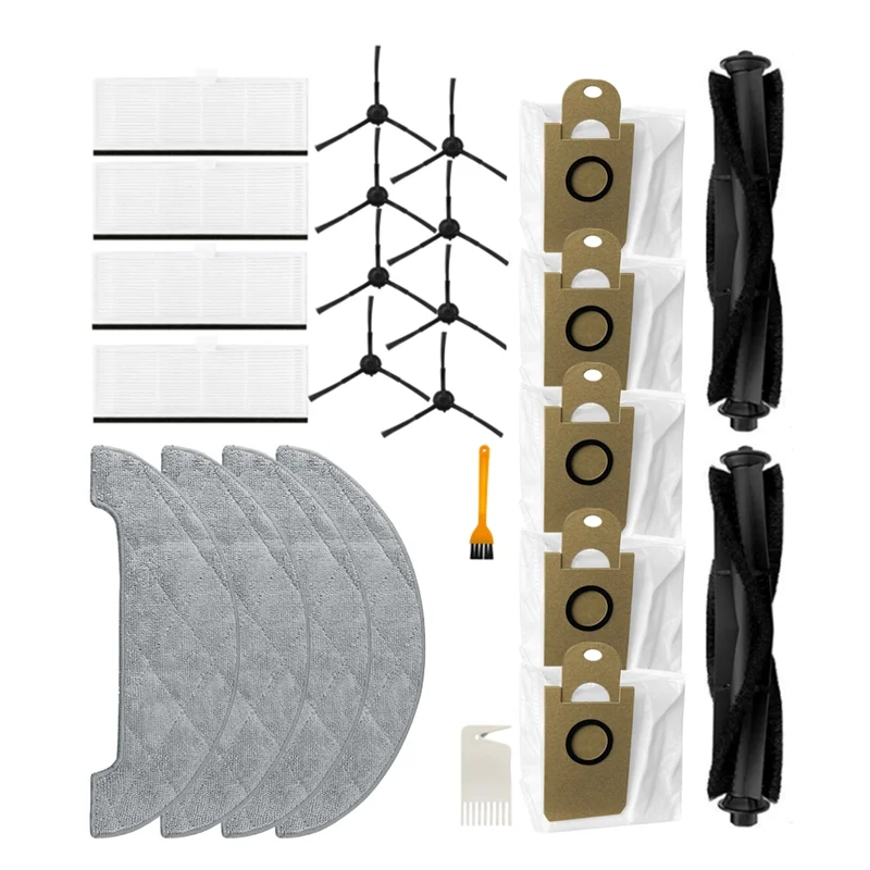 

B82B-Main Brush Side Brush Filter Mop Cloth Dust Bag Accessories For Xiaomi Viomi VXVC11 VXVC12 Robot Vacuum Cleaner