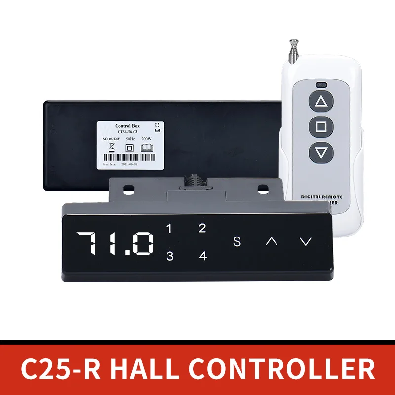 Imagem -04 - Atuador Linear Elétrico Controlador Hall Sincronizar Controle Altura Display dc Motor Lift Pcs