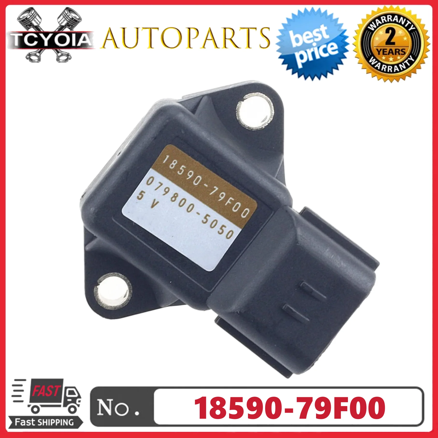 

1/4pcs Intake pressure sensor 18590-79F00 079800-5050 For Suzuki K14 Swift 1.3 Changan Star 474