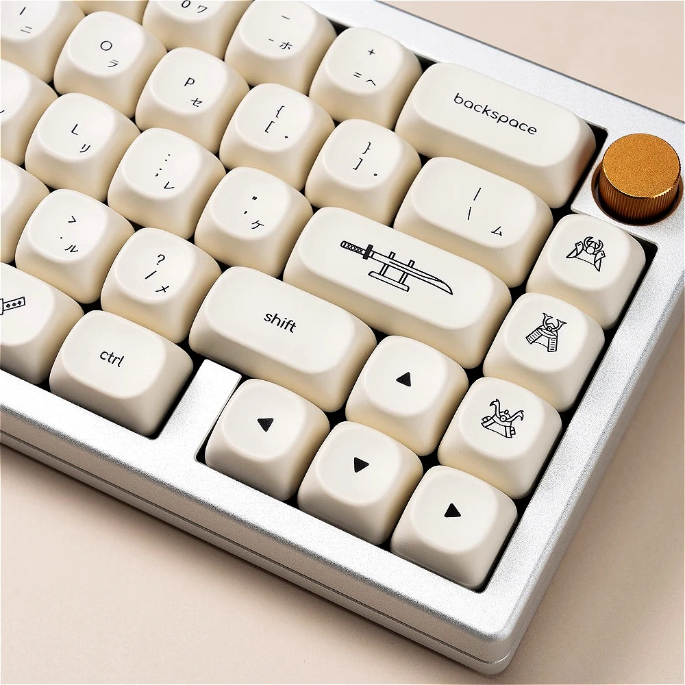 

124 key MOA keycap set PBT minimalist honorary samurai, suitable for 60/64/84/98/108 gaming mechanical keyboard MX switch