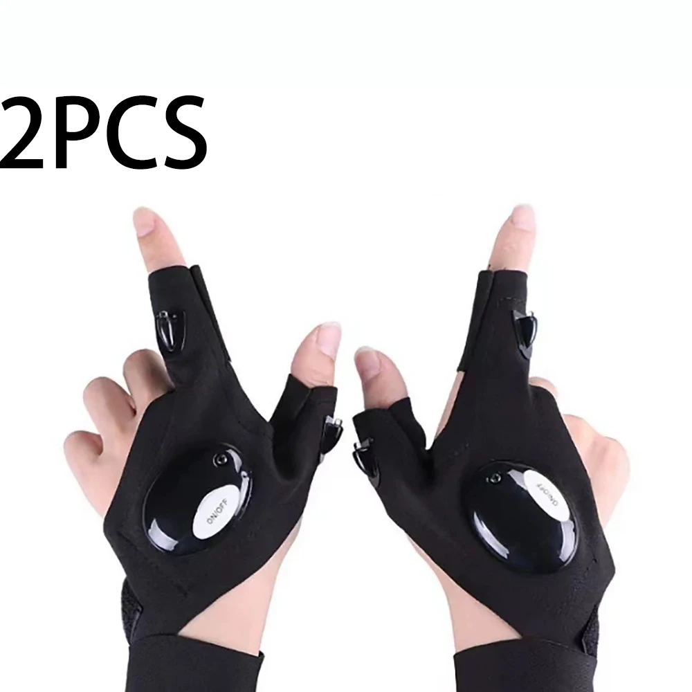 Men's LED Gloves – Light-Up Fishing Gloves with Flashlight, Suitable for Emergency Repairs, Night Fishing, and Illumination
