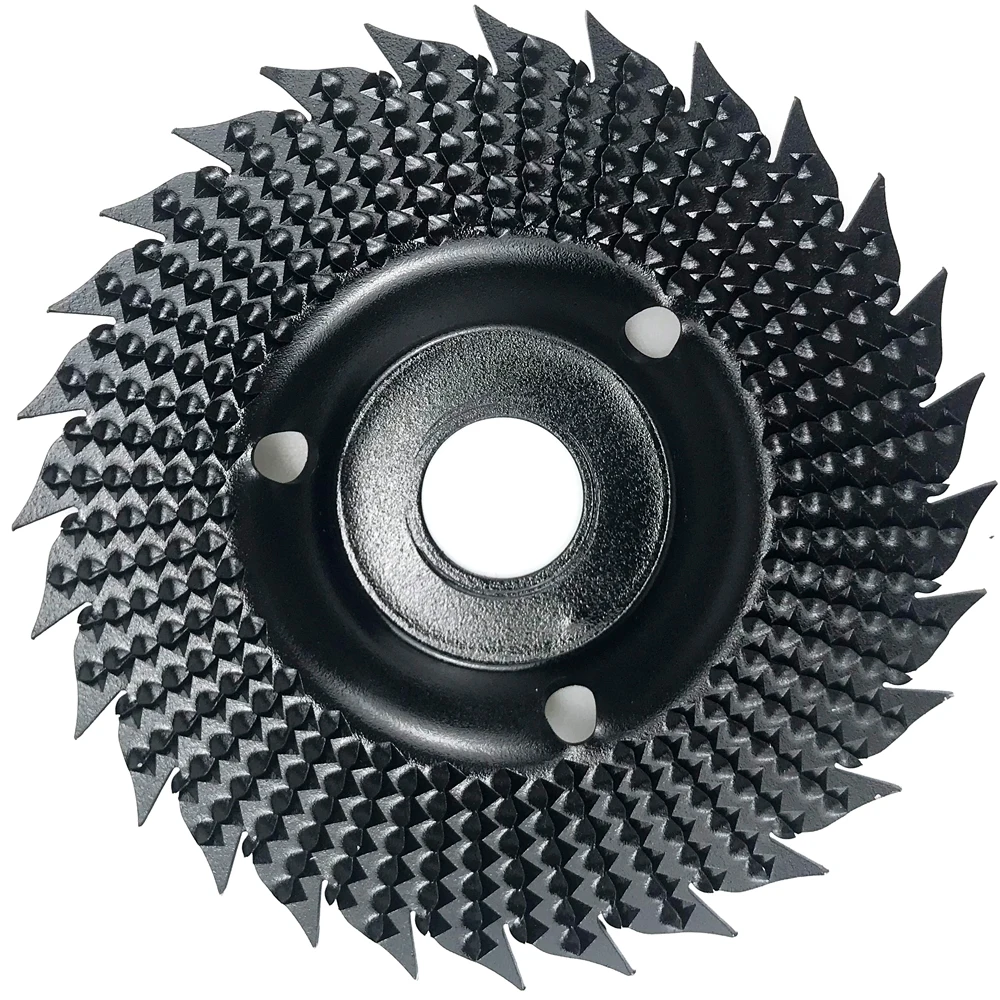 Round Wood Angle Grinding Wheel Grinding Disc Angle Grinder Cemented Carbide Coating 22mm Aperture Sawtooth Grinding Wheel Tool