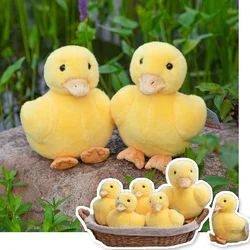 Super Cute Simulation Duck Plushie Doll Toy Stuffed Lifelike Yellow Duck Family Plush toys for School props Classroom Decor