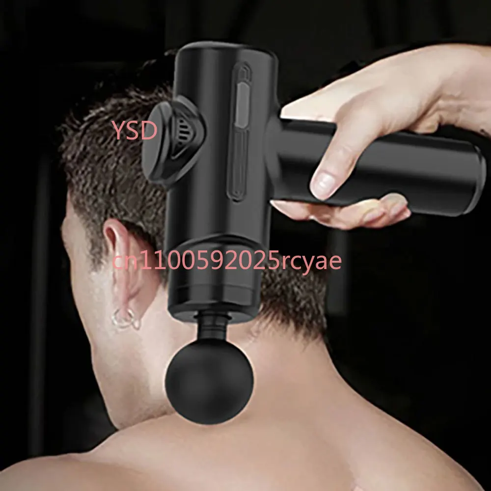 Electric Massage Gun Deep Tissue Facial Massgaer 8 Heads Arms Back Leg Muscle Relieve For Body Back