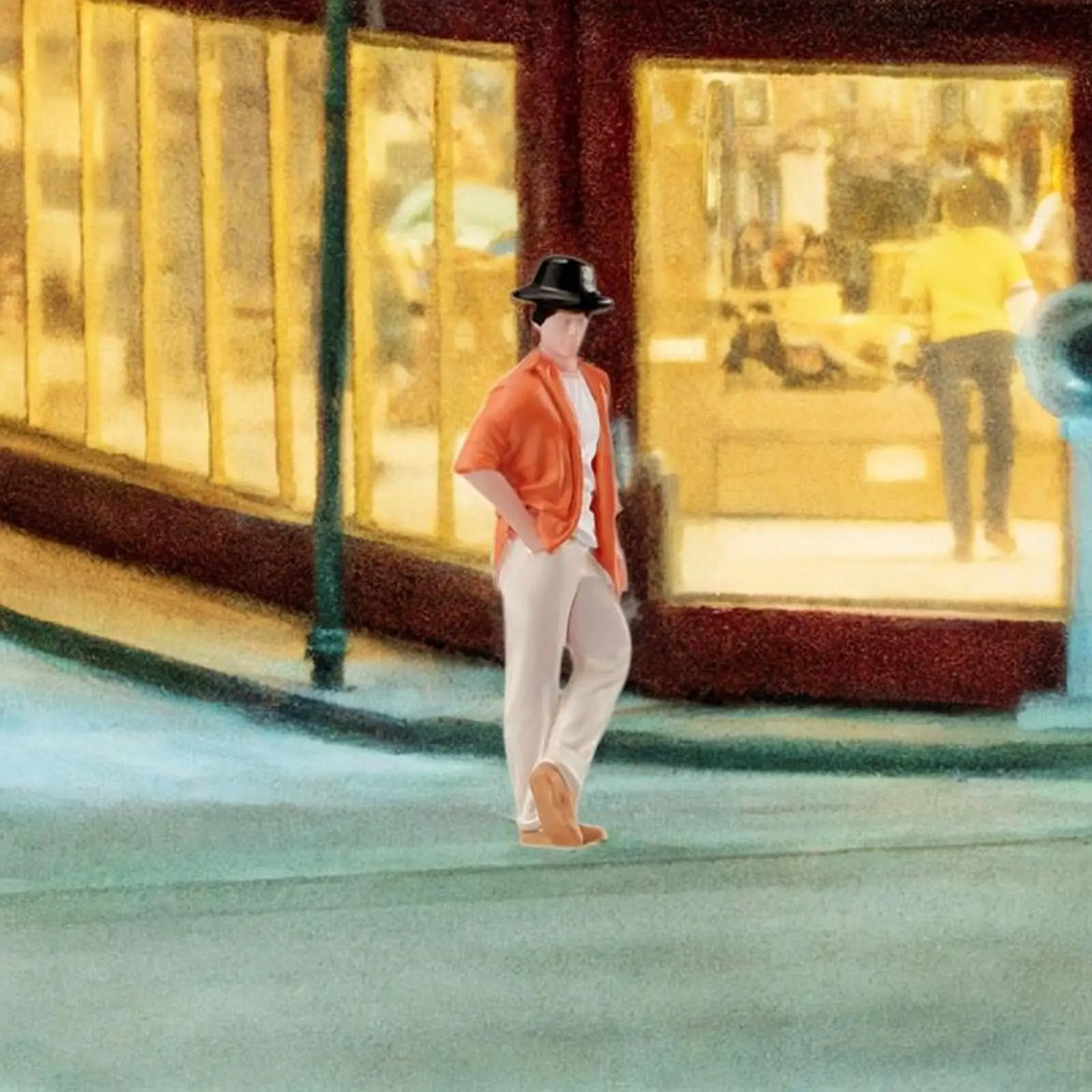 

1:64 стоячий человек с пальто, модель, смоляная фигурка для ролевых игр, макет фигурки людей для украшения рабочего стола, сделай сам, макет сцены поезда