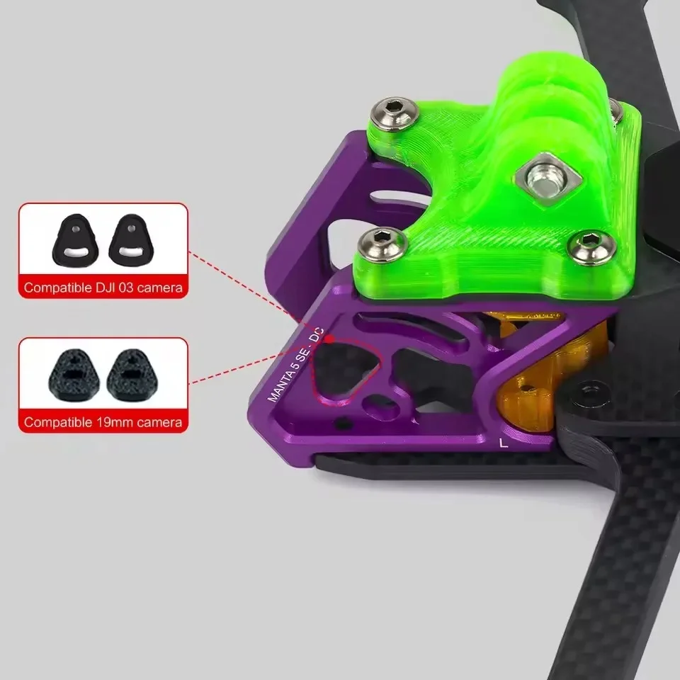 

Axisflying Manta 5 SE 5Inch DC Frame T700 Carbon Fiber Plate 226mm Wheelbase 6mm Arm For DJI O4 Air Unit Pro FPV Drone