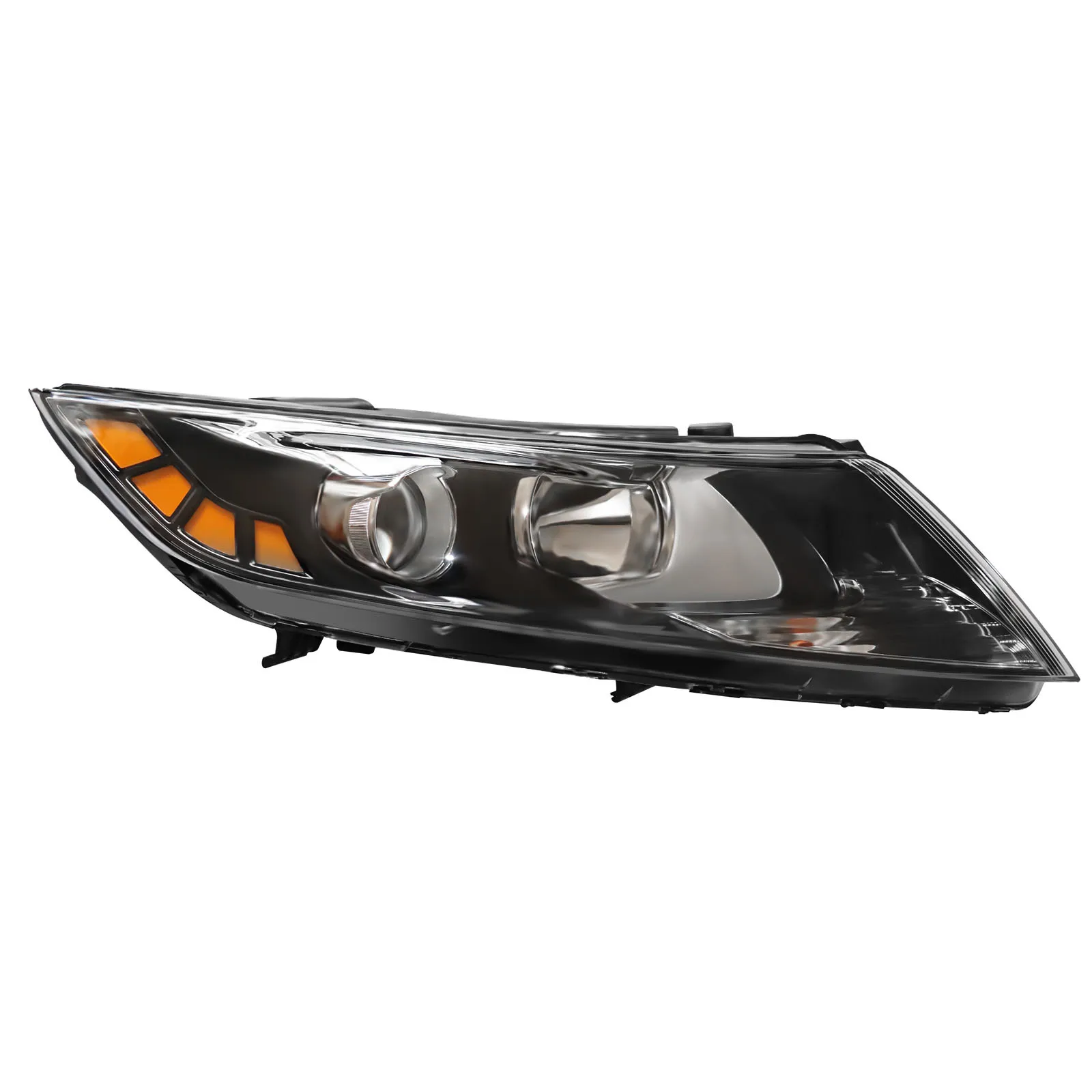 Halogen Headlight Headlamp For 2011 2012 2013 Kia Optima Left / Right Side Chrome Housing Clear Lens