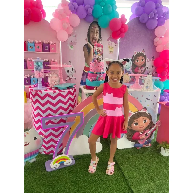 Summer Kids Swimsuit Gabby Cat Vest Swimwear G-Gabby's D-Dollhouse Girls One Piece Swimsuit for Baby Girls Bathing Suits 2-8Year