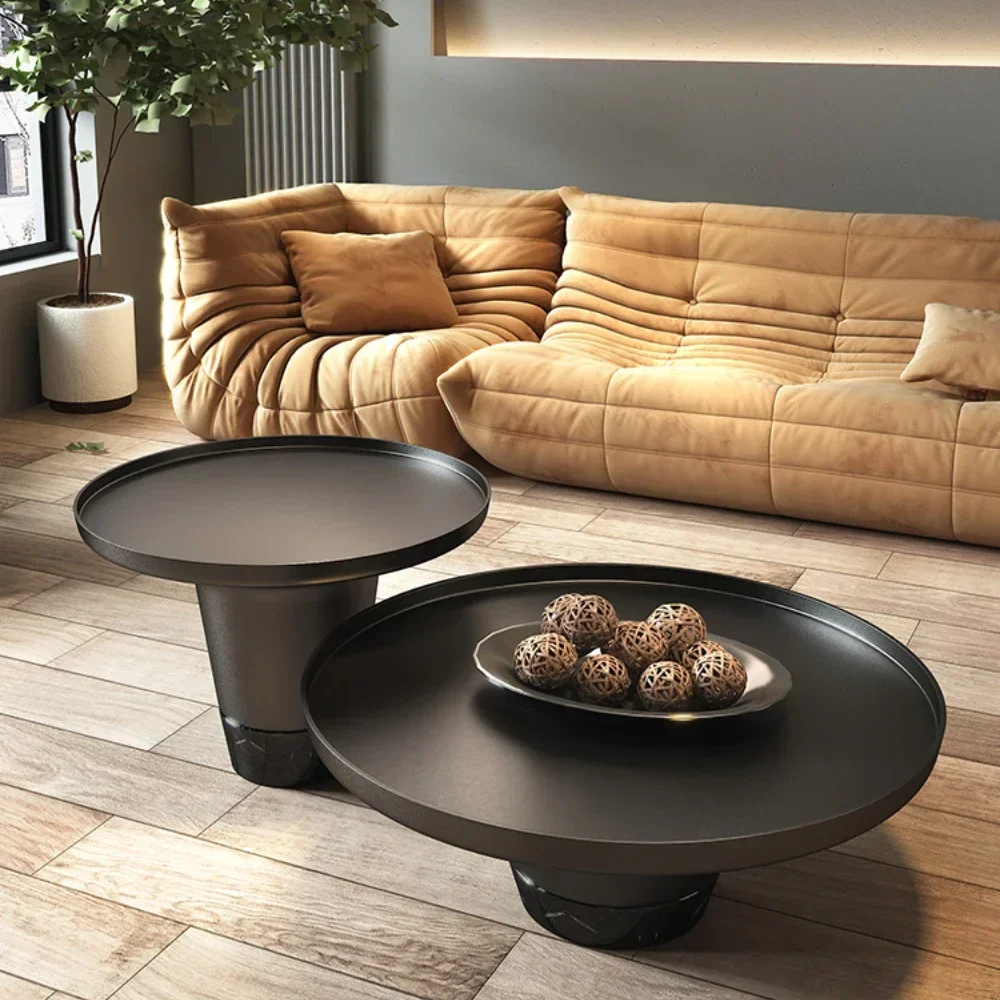 

About Light Luxury Coffee Table Size round Combination Creative Furniture