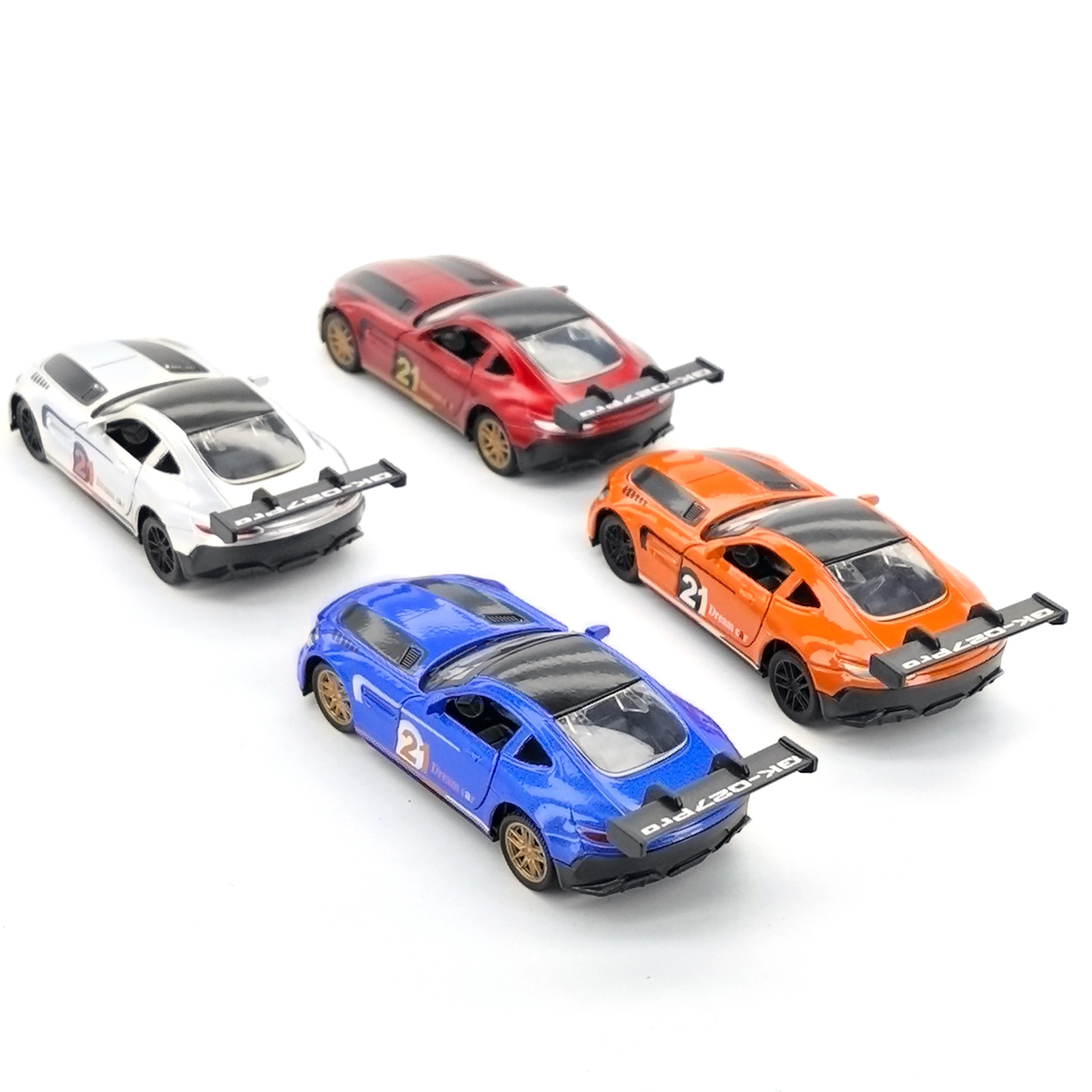 Boys Alloy Toy Car Model Children Pull-back Realistic Sports Car Racing Car Toy for Kids Play Vehicle Model