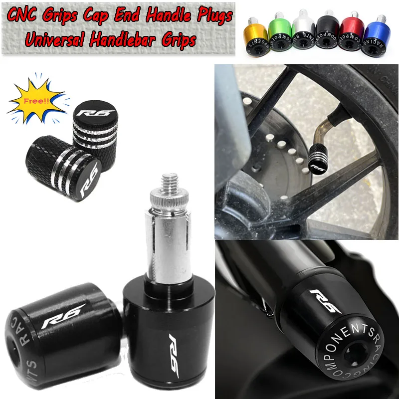 

Подходит для YZFR6 YZF-R6 YZF R6 R6S 1999-2015, мотоциклетная ручка с ЧПУ, ручки для руля, заглушки, заглушки, аксессуары