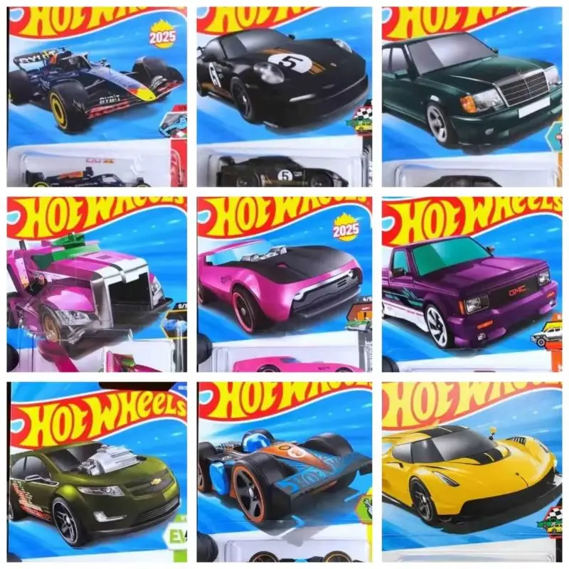 Hot Wheels Number 82-123 Cars 2025 Case Tesla Chevy 1:64 Scale High Quality Diecast Vehicle Model Cars Car Model Collection Gift