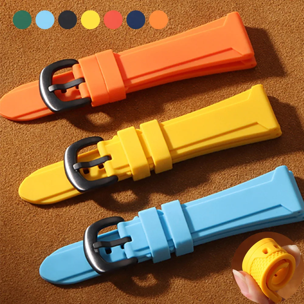 

Спортивный силиконовый мягкий ремешок для часов 22 24 мм 26 мм, универсальный сменный браслет для Huawei, ремешок для часов, высококачественный резиновый браслет