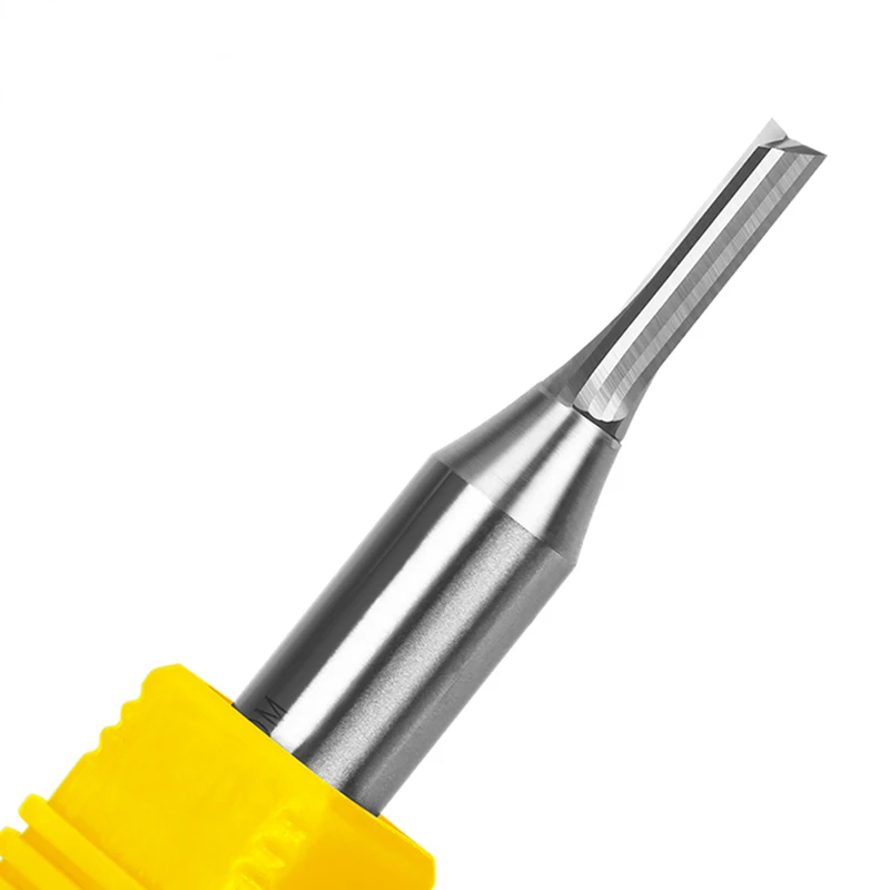 TCT اثنين حافة سكين مستقيم لمتوسطة الكثافة اللوح الليفي الألواح النجارة بت التوجيه 12.7 مللي متر عرقوب أدوات النجارة #3