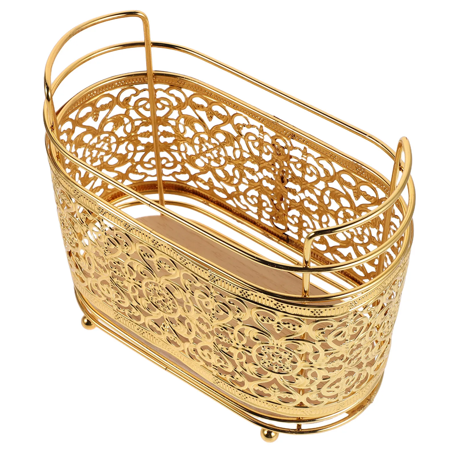 Luxury Metal Makeup Brushes Organizer Desktop Stand for Women Vanity Office Beauty Studio Paint Brush Rack Accessories