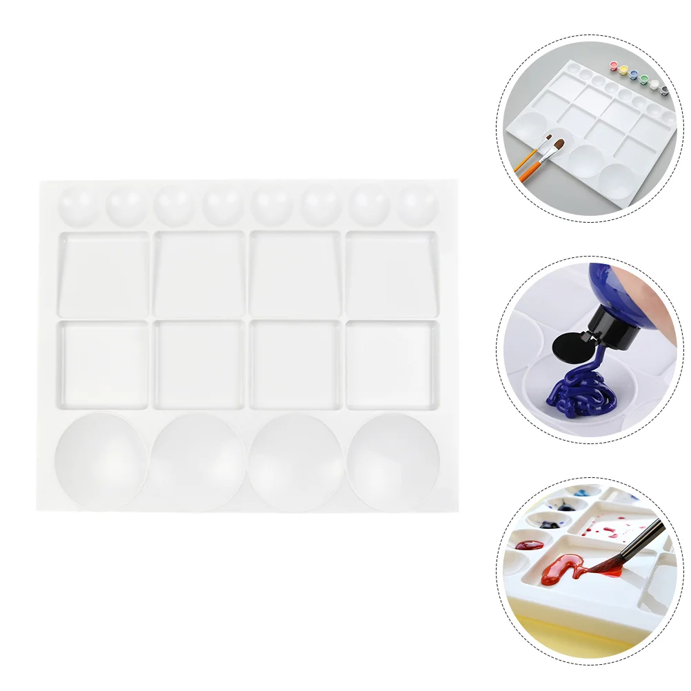 Plastic Paint Palettes Convenient Pigment Trays Watercolor Mixing Pallet Paints