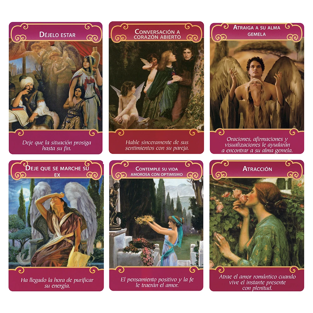 تاماينو غراندي 12x8.7 سم | كاجا ديوريا | نويفو لوس أنجليس ديل آمور: كارتاس أوراديلو إنسبانو | Baraja de 44 cartas + Guía en PDF | #4