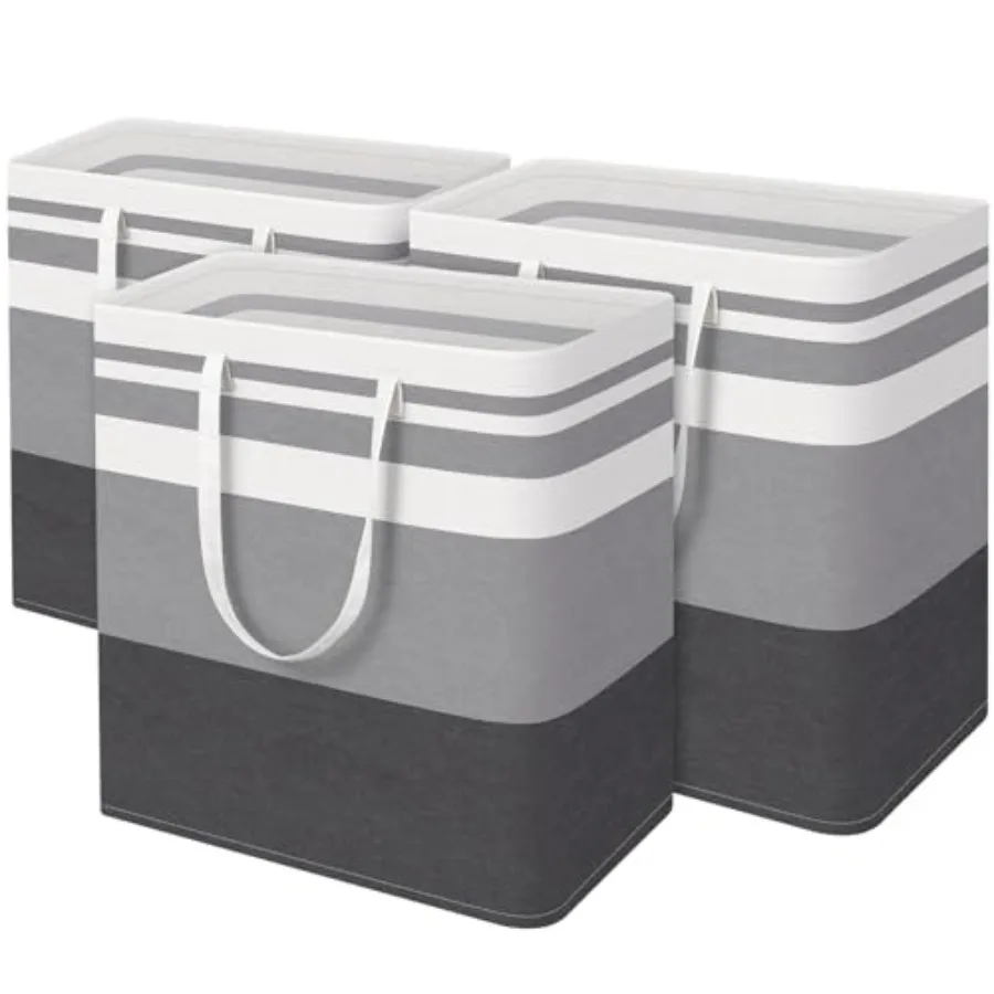 

Большая водонепроницаемая корзина для белья, отдельно стоящая, складная, высокая, с удлиненными ручками для одежды