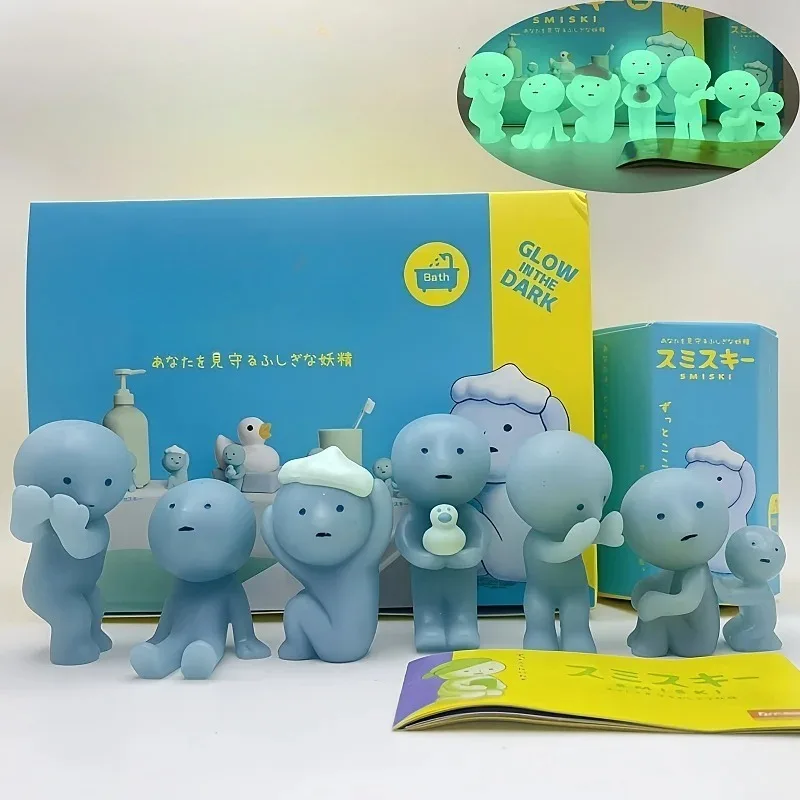 

Новая горячая ванна, серия Mystery, милая светящаяся в темно-зеленая кукла, фигурки героев, мультяшная настольная слепая коробка, модель, подарок, куклы, игрушки