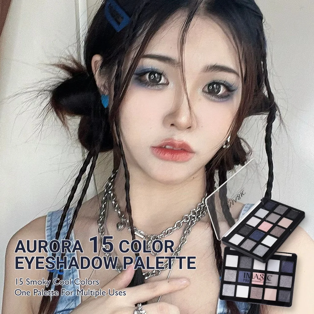 IMAGIC Matte Pearlescent Eyeshadow 15 Color Eye Shadow Fine Texture Eye Makeup Long Lasting Cosmetic