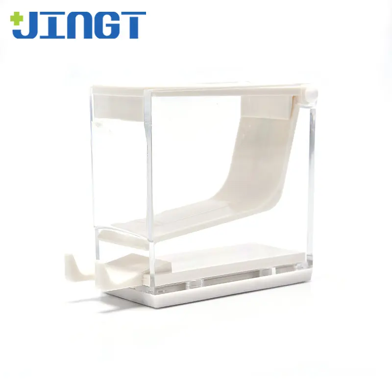 JINGT Dental Cotton Roll Box Plastic Top Press Oral Supplies Compression Case Type Dental Laboratory Equipment Material