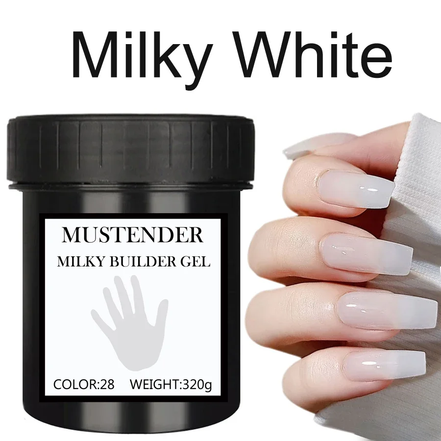 320g Milky Builder สําหรับเล็บ Jelly Builder คริสตัลเล็บอาคารเจลเล็บรุ่น Phototherapy เจลยืดเล็บ Art