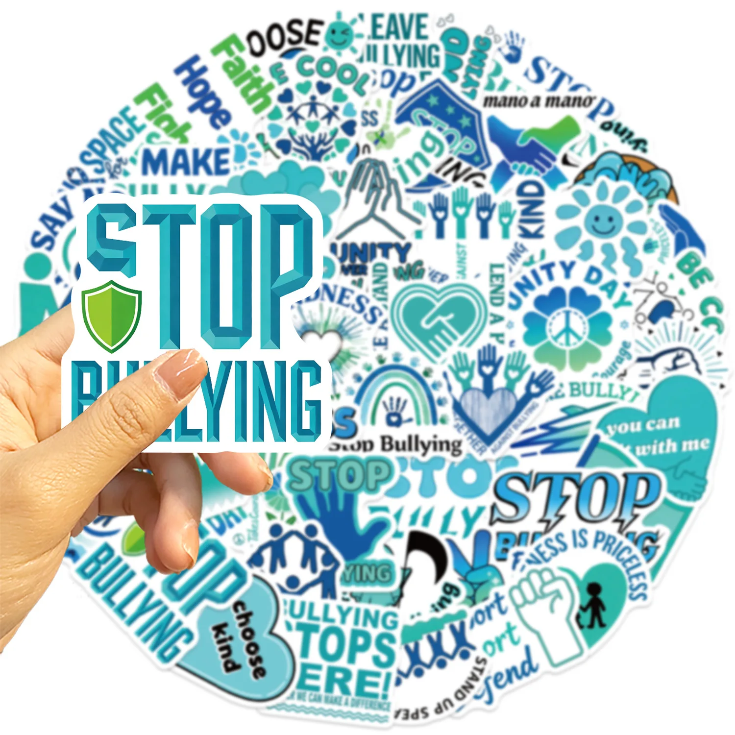 10/30/50 قطعة الكرتون ملهمة الكتابة على الجدران ملصقات الإبداعية الديكور قضية الهاتف المحمول دفتر كوب ماء DIY بها بنفسك لعبة الهدايا مائي