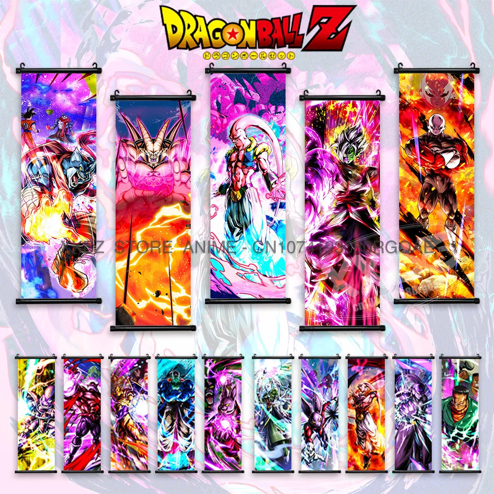 Dragon Ball Scrolls Picture Anime Posters King Cold Home Decoration Cui Wall Art Ginyu Hanging Painting Jeice Wallpaper Turles