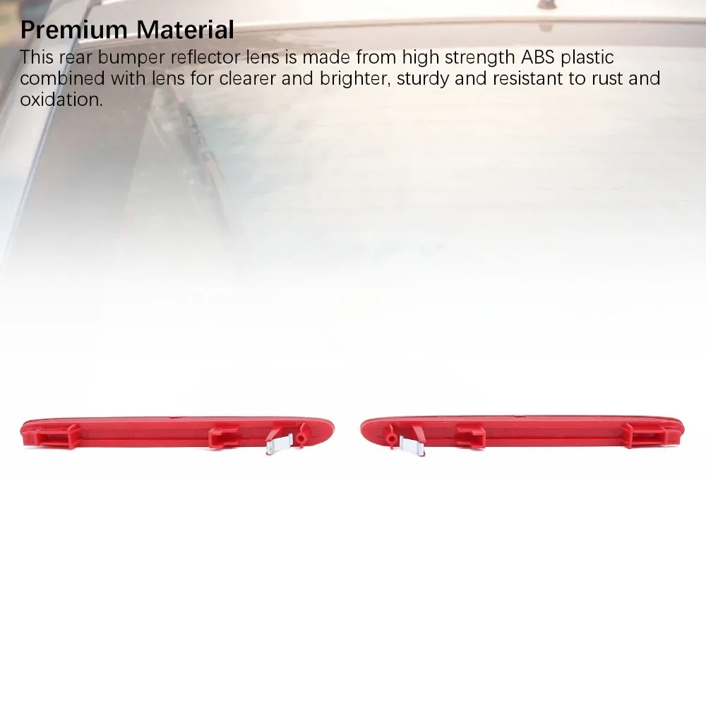 

2PCS Red Rear Bumper Reflector 33555-SEA-013, 33505-SEA-013 Bright Tail Bumper Reflector ABS Car Rear Warning Lamp for Odyssey